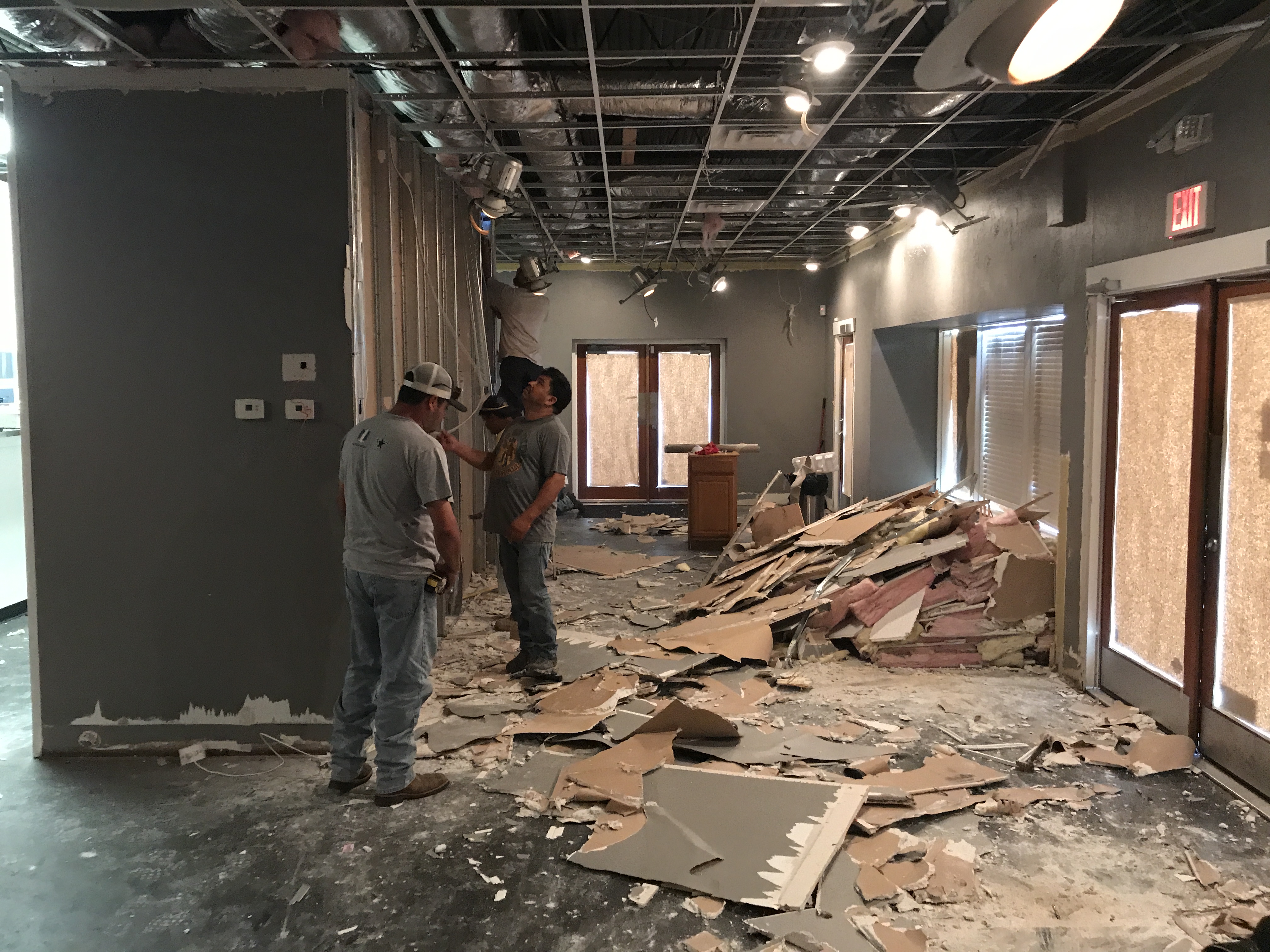 Office renovation in progress